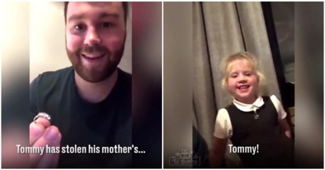 Menino "rouba" anel de diamantes da mãe e pede amiga da escola em casamento