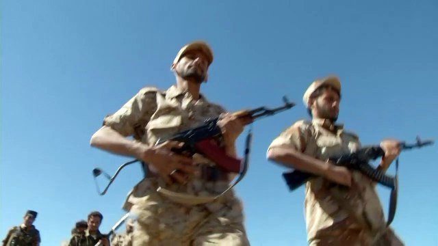 Shiite Huthi rebels hold parade in Yemen's Amran