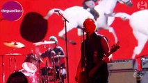 Green Day protest at AMAs: 'No Trump, no KKK, no fascist USA' – video