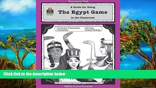 Deals in Books  A Guide for Using The Egypt Game in the Classroom (Literature Units)  Premium