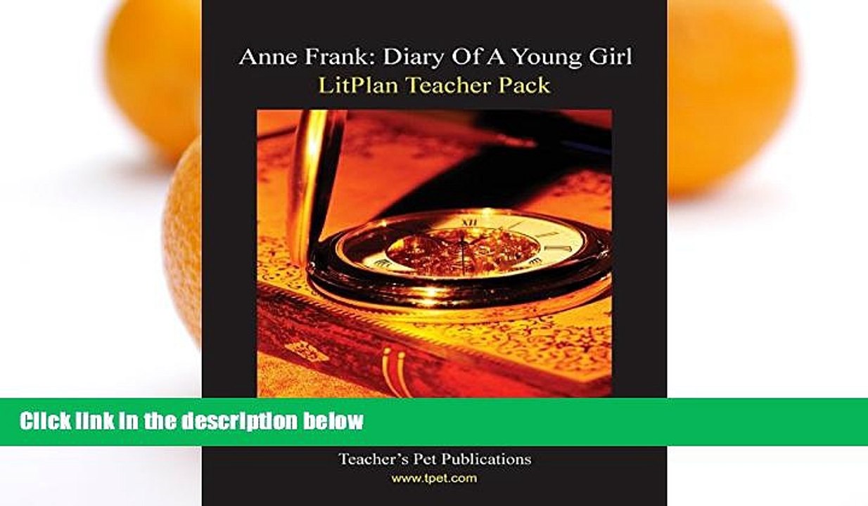Buy NOW  Anne Frank: Diary of a Young Girl LitPlan - A Novel Unit, Teacher Guide With Daily Lesson