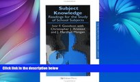 Deals in Books  Subject Knowledge: Readings For The Study Of School Subjects (Teachers  Library)