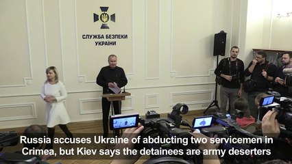 Russia accuses Ukraine of abducting two soldiers in Crimea
