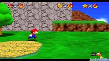 Super Mario 64-Course 2-Whomp,s Fortress-Shoot Into the Wild Blue-Star 3