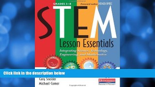 Buy NOW  STEM Lesson Essentials, Grades 3-8: Integrating Science, Technology, Engineering, and