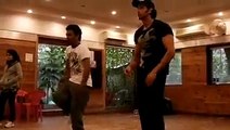 Hrithik Roshan dance practice with dharmesh sir.