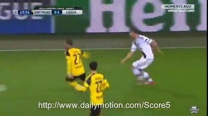 Aleksandar Prijovic 2 nd Goal Dortmund 3 - 2 Legia CL 22-11-2016