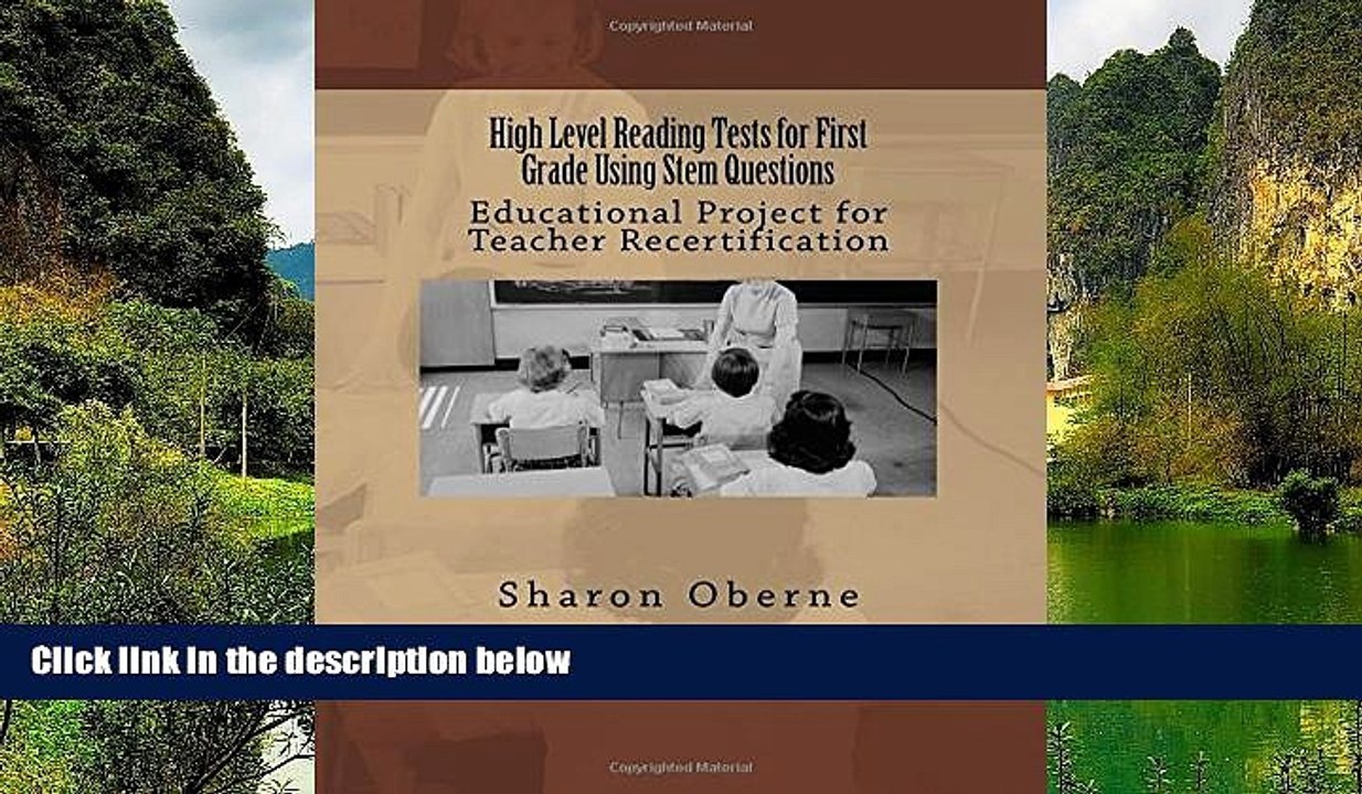 Deals in Books  High Level Reading Tests for First Grade Using Stem Questions: Educational Project
