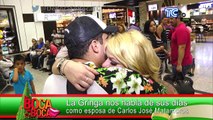 La Gringa está muy feliz ya que compartirá con su familia y Carlos José