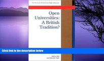 Deals in Books  Open Universities: A British Tradition? (Society for Research into Higher