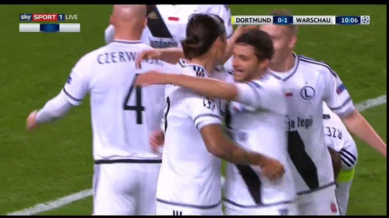 Aleksandar Prijovic Goal HD - Borussia Dortmund 0-1 Legia Warszawa - 22.11.2016 HD