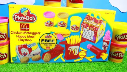 PLAY-DOH McDonalds McNuggets French Fries McFlurry Ice Cream Dessert HAPPY MEAL SURPRISE Fast Food