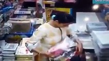 BEAUTIFUL WOMEN,YOUNG WOMEN SHOWING HER BOOBS TO SHOP KEEPER