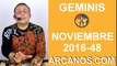 GEMINIS HOROSCOPO SEMANAL 20 al 26 de NOVIEMBRE 2016-Amor Solteros Parejas Dinero-ARCANOS.COM