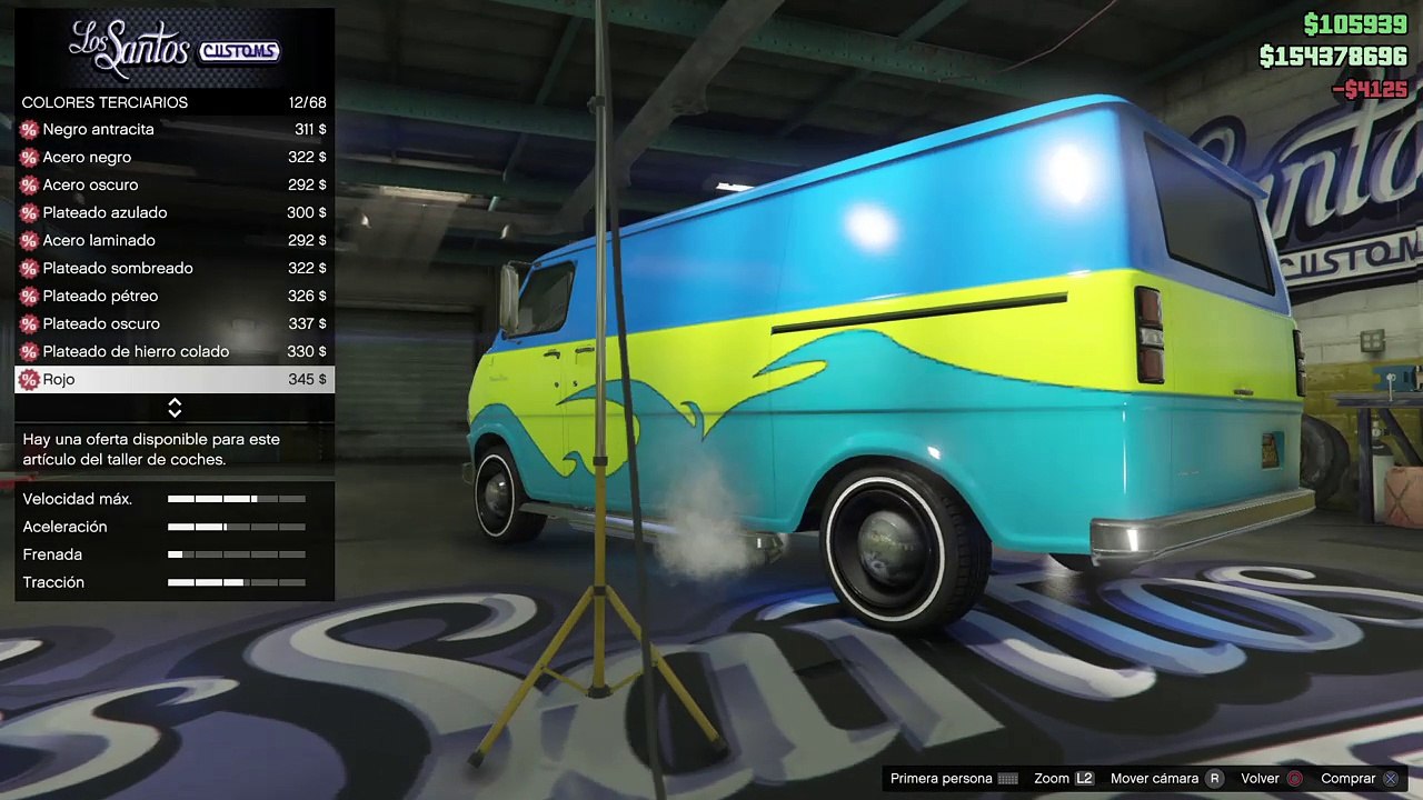 GTA 5 ONLINE 1.36- TUNEANDO LA NUEVA FURGONETA (VUELVEN LOS 60)