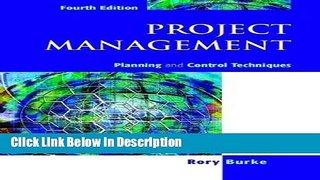 [PDF] Project Management: Planning and Control Techniques [Read] Full Ebook