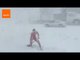 Wrestler Shovels Snow at Super Speed