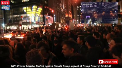 LIVE: Massive Protest across US after Donald Trump wins US Elections (11/10/16)