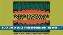 [READ] Ebook Analytical Mechanics of Gears Audiobook Download