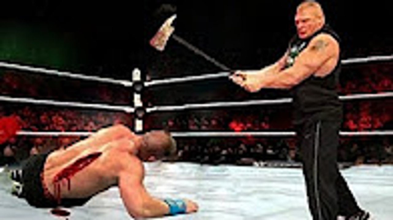 WWE John Cena vs Brock Lesnar - Killing Match - John Cena almost died
