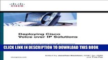 [READ] Online Deploying Cisco Voice over IP Solutions (paperback) (Networking Technology) Free