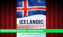 GET PDFbooks  Icelandic: 1000 Most Used Words: Speak Icelandic, Fast Language Learning, Beginners,