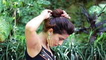 3 Easy Everyday Messy Bun Hairstyle For School College Work Deepika Padukone Indian Hairstyles