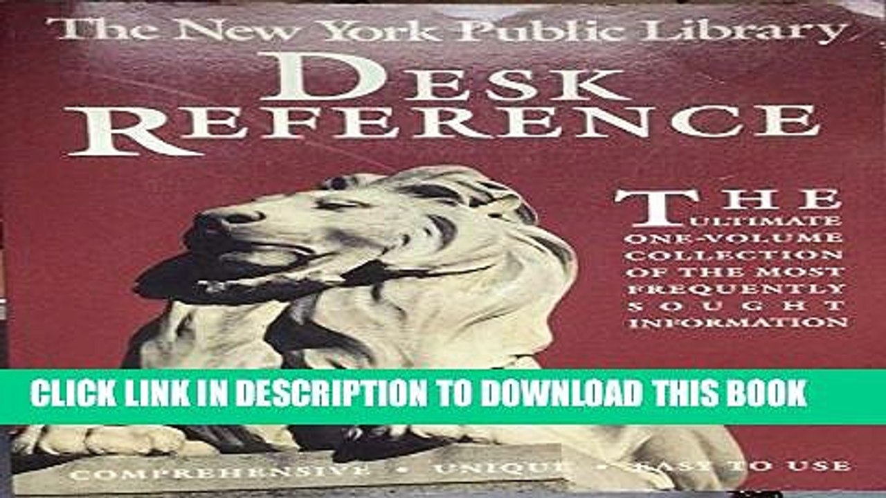 Best Seller The New York Public Library Desk Reference Free Read