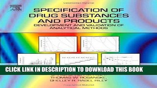 [PDF] Download Specification of Drug Substances and Products: Development and Validation of