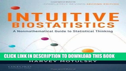 Ebook Intuitive Biostatistics: a Nonmathematical Guide to Statistical Thinking, 2nd Revised