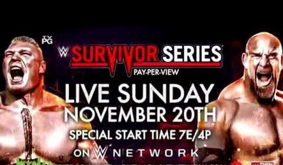 WWE Survivor Series 2016 Full SHow HD - 20 November 2016 Goldberg Destroys Brock The Shield is Back part1