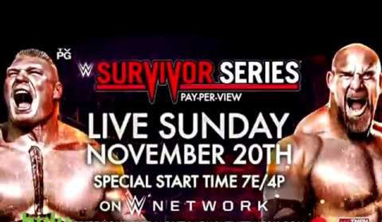 WWE Survivor Series 2016 Full SHow HD - 20 November 2016 Goldberg Destroys Brock The Shield is Back part1