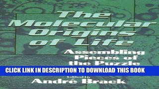 [PDF] Download The Molecular Origins of Life: Assembling Pieces of the Puzzle Full Kindle