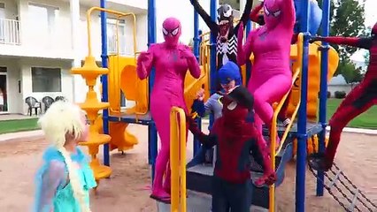 Download Video: Spiderman & Frozen Elsa + Bad BABY JOKER Kidnapped Prank Supergirl, Spidergirl Funny Superhero Video