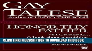 Ebook Honor Thy Father Free Read