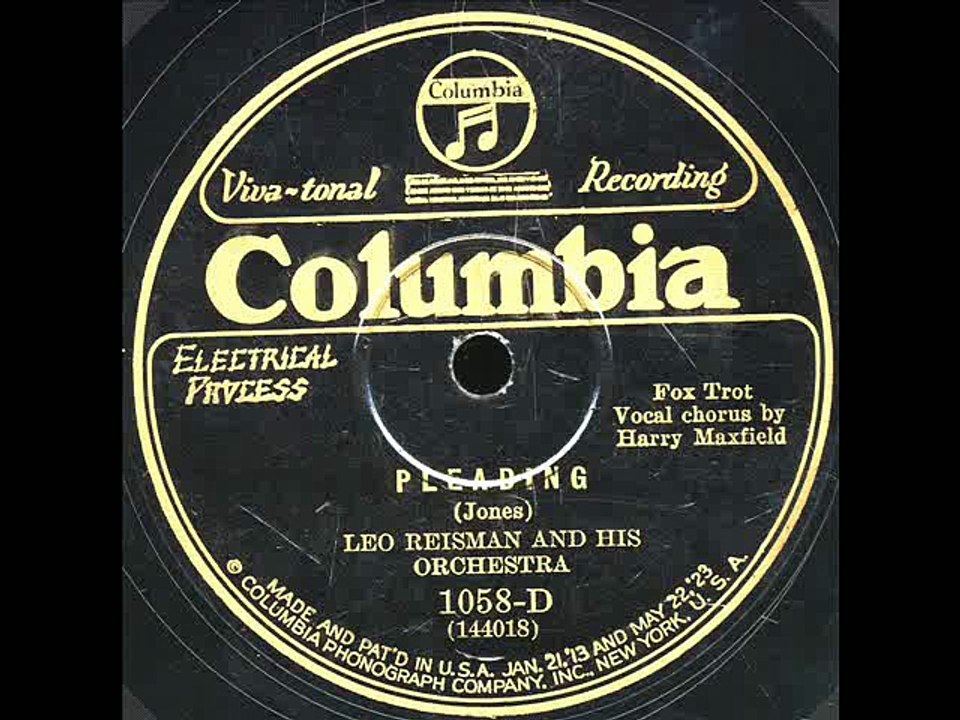 Pleading-Leo Reisman Orchestra-1927