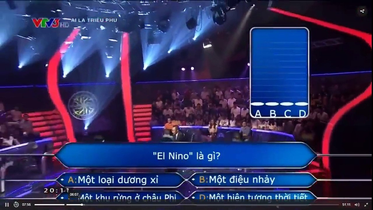 Ai là triệu phú - Cô nữ kĩ sư dùng 2 sự trợ giúp ở 2 câu hỏi đầu tiên
