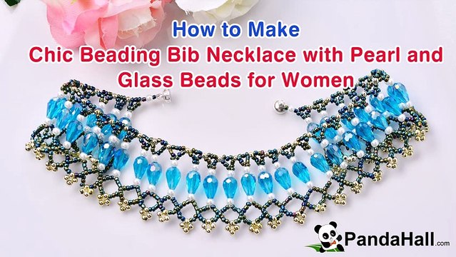 Vidéo 67 (P) Comment faire un collier chic avec perles en verre nacré