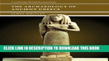 Ebook The Archaeology of Ancient Greece (Cambridge World Archaeology) Free Read