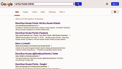 HD Dave Buys Houses Google Search Bar