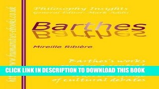 Ebook Barthes (Philosophy Insights) Free Read