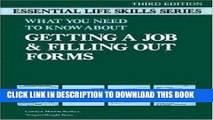 [PDF] Getting a Job and Filling Out Forms: Essential Life Skills (Essential Life Skills (NTC))