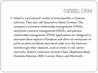 SIEBEL CRM Online Training By MaxMunus