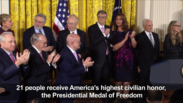 Obama awards his final Presidential Medals of Freedom