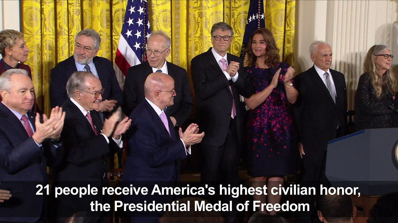 Obama awards his final Presidential Medals of F...