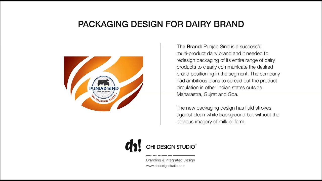 Creative Packaging Design for a series of Dairy Products by OH! Design Studio