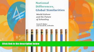 Deals in Books  National Differences, Global Similarities: World Culture and the Future of