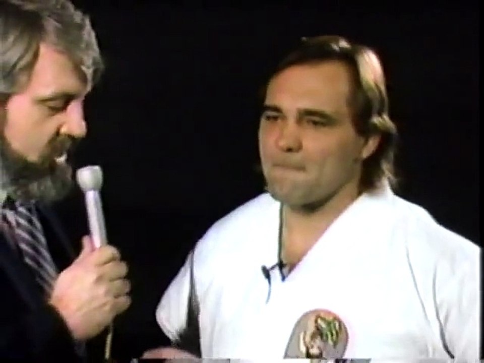 Larry Zbyszko karate demonstration