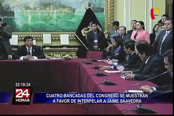 Cuatro bancadas se muestran a favor de interpelar a Jaime Saavedra