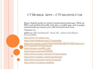 C7 Creative - jacksonville social - C7 Creative - jacksonville social